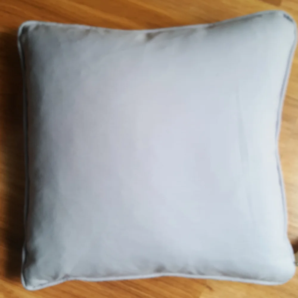 NWT, Boutique wool blend plaid and lilac pillow
